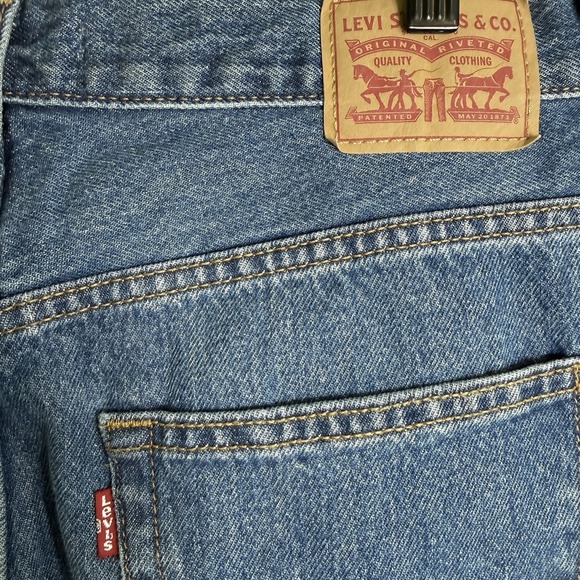 Levi's 94 Baggy Jeans Dark Wash Denim Women's Size 31 Grunge Skater Boho Cotton - Picture 5 of 10